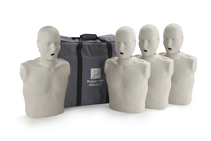 Prestan Professional Adult CPR-AED Training Manikins 4-Pack - No Monitor